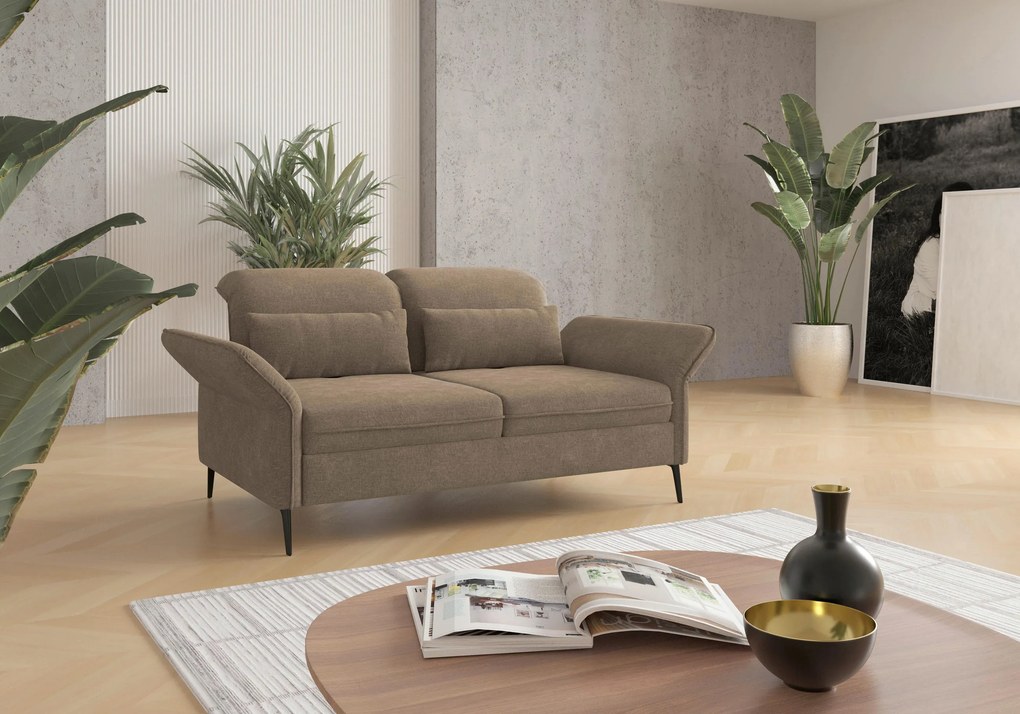 XXXLutz 2,5-MIESTNA POHOVKA, textil, svetlohnedá Sit & More - Sedačky - 00014401186Q