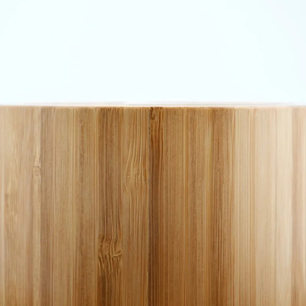 Bambusový kúpeľňový organizér na kozmetiku/otočný v prírodnej farbe Isalys – MSV