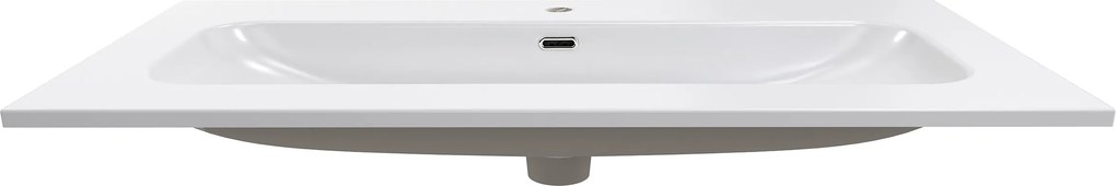 Comad Nábytkové keramické umývadlo FLY WHITE GLOSS UM 100-46 DP, 101x46 cm, biela lesklá