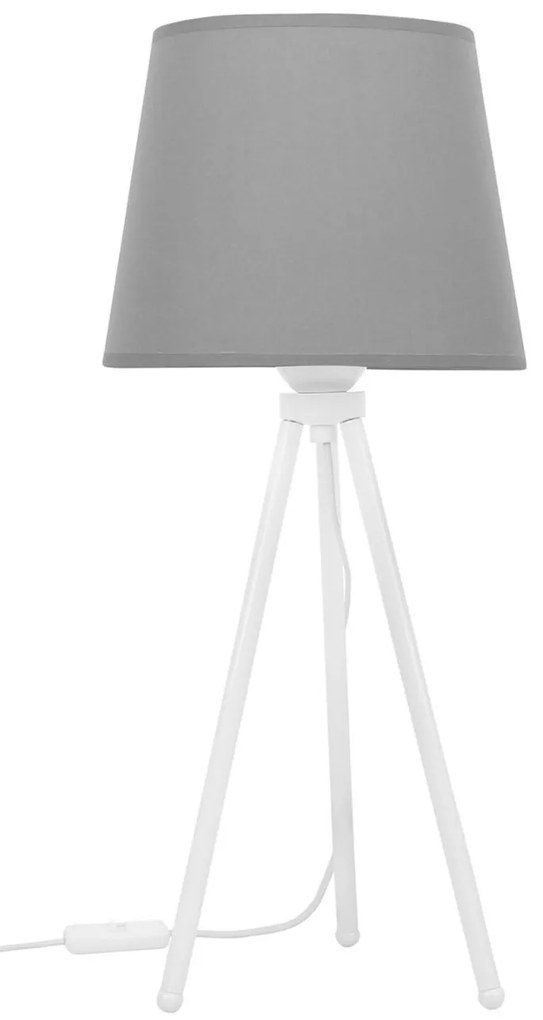 Stolná lampa Milano, 1x textilné tienidlo (výber zo 4 farieb), (výber z 3 farieb konštrukcie)
