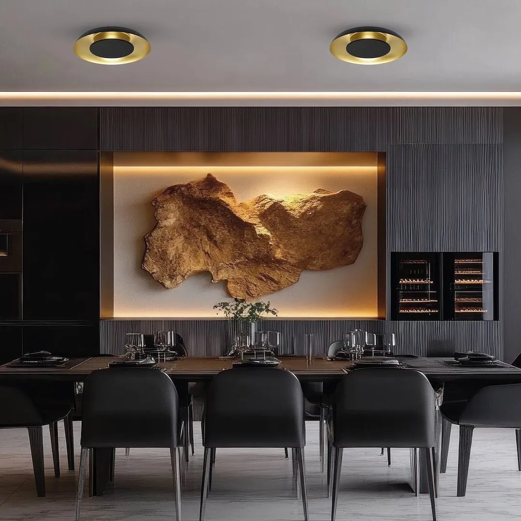 Stropné LED svietidlo Piattino, 1x LED 30w, 3000-6000k, b/g