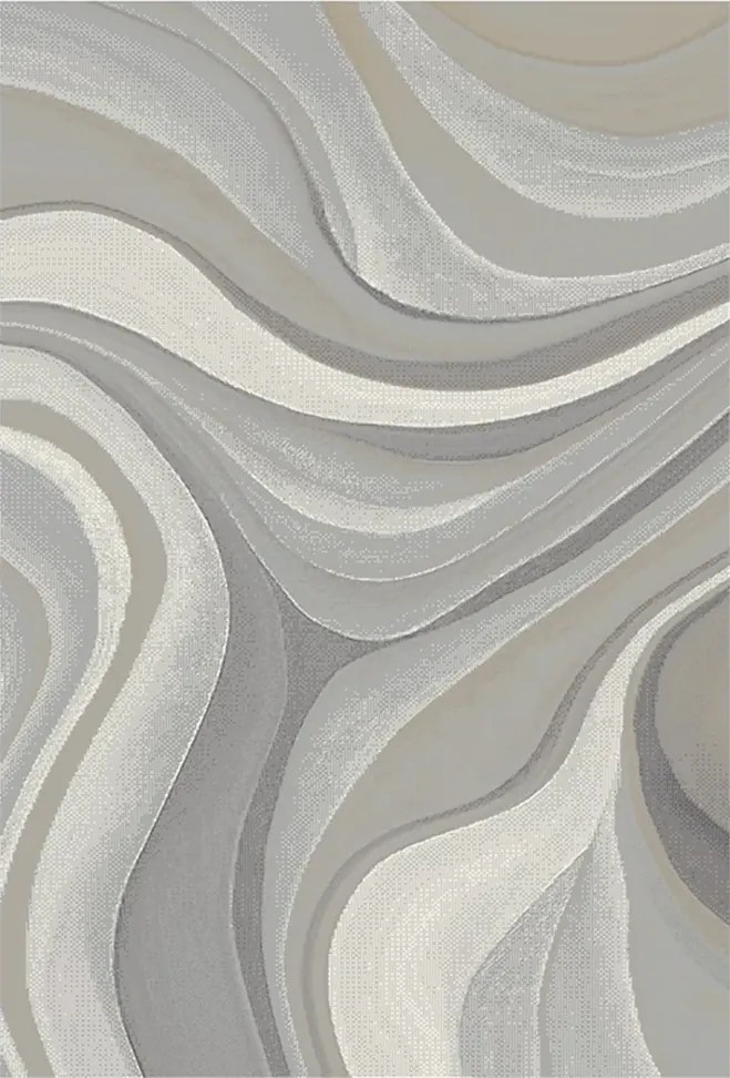 Koberec Smart Home 2551 Grey – sivý vzorovaný obdĺžnik Rozmer: 160x220 cm