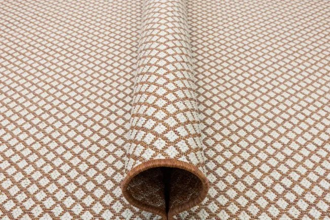 Obojstranný koberec BRUSSELS 206074/10410 Cayenne krémový / terakotový