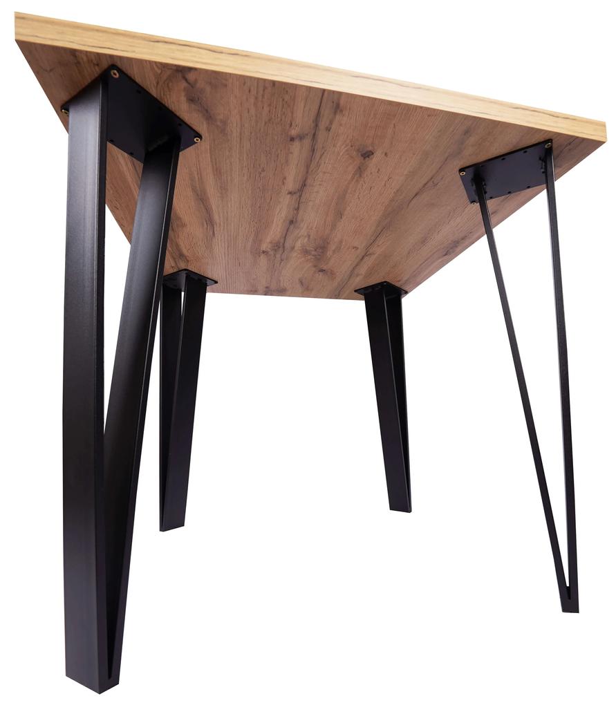 Stima Stôl Karlos Odtieň: Dub Wotan, Rozmer: 160 x 80 cm