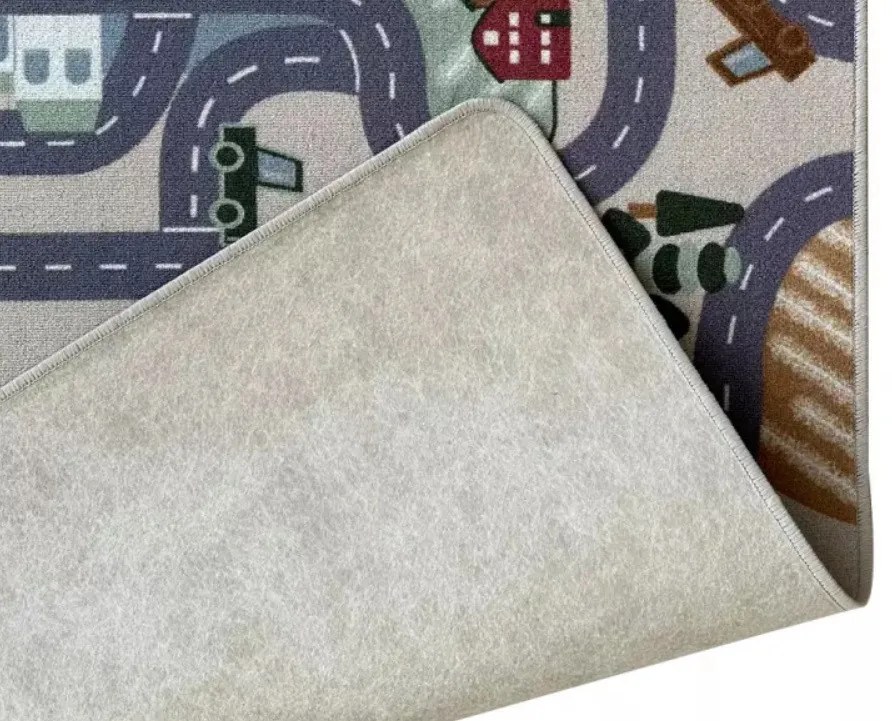 Vopi, Detský metrážny koberec Scanroad 39 - neúčtujeme odrezky z role, na mieru, šíře 1,33m,1m,2m,3m,4m,na mieru, neúčtujeme odrezky, viacfarebná, filc, detská izba