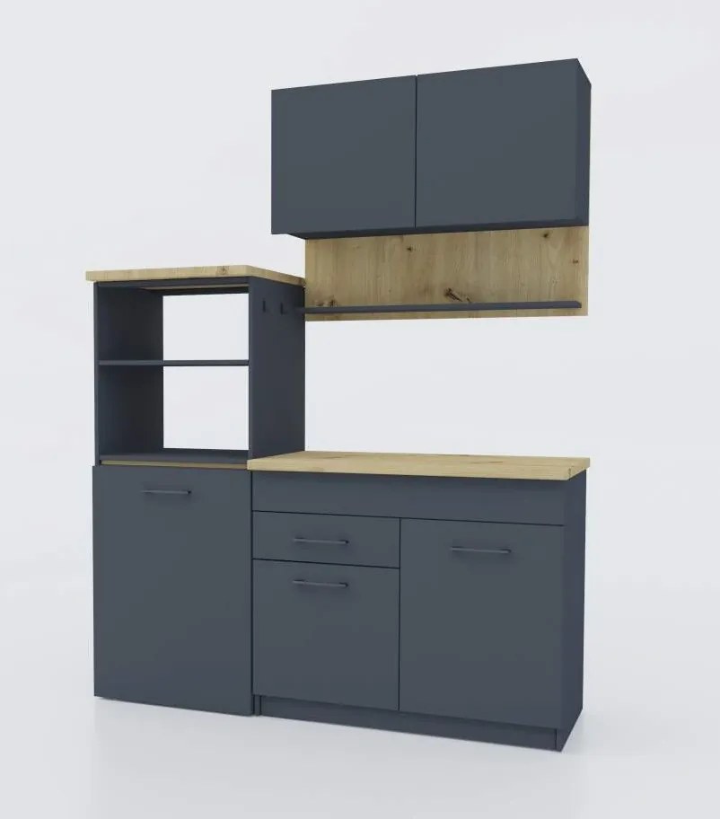 Kuchynská linka 160 FEEL, Antracit / Artisan