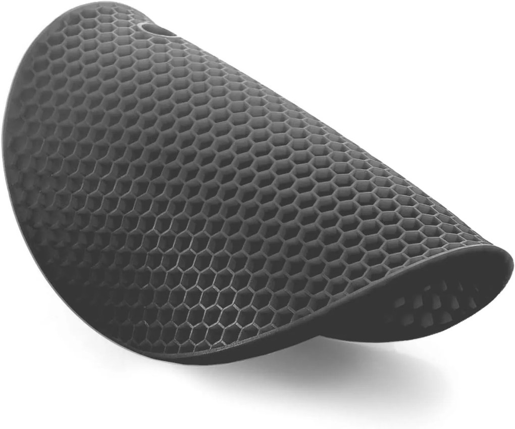 Podložka pod hrniec, silikónová sivá, 18 cm