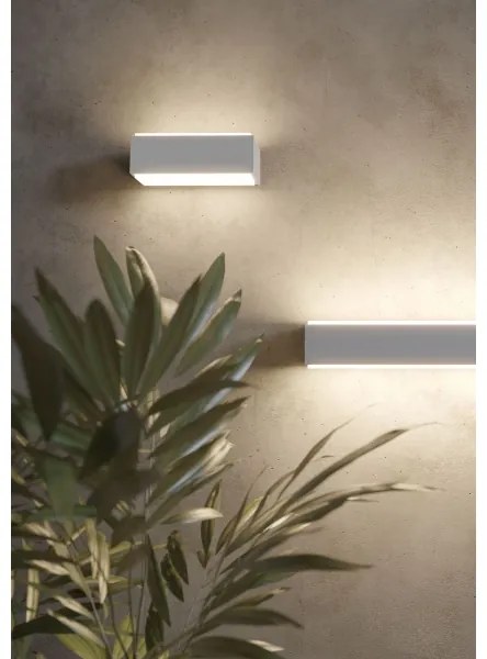 Redo 90400 - LED Vonkajšie nástenné svietidlo DASH LED/9W/230V 4000K IP65 biela