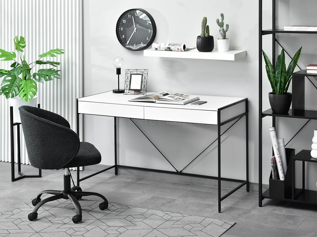PC stolík Unica (biela + čierna). Akcia -20%. Vlastná spoľahlivá doprava až k Vám domov. 1109851
