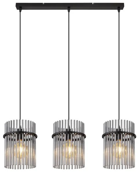 Globo 15698-3H - Luster na lanku GORLEY 3xE27/60W/230V čierna
