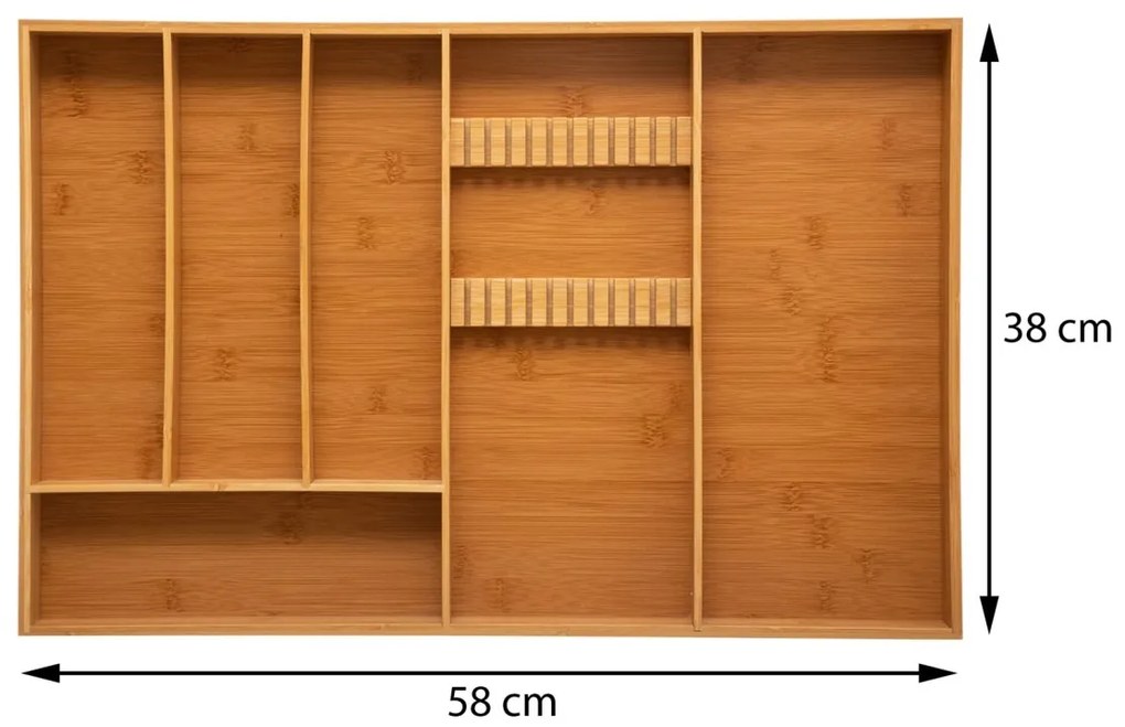 Bambusový organizér príborník B2Bus 58x38 cm