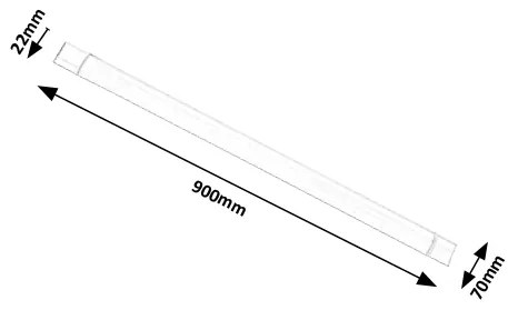 RABALUX Podlinkové LED osvetlenie BATTEN LIGHT, 900mm