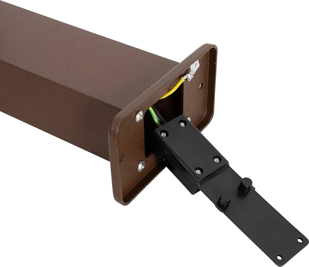 Inteligentná vonkajšia stojaca lampa hrdzavo hnedá 30 cm IP44 vrátane WiFi GU10 - Baleno