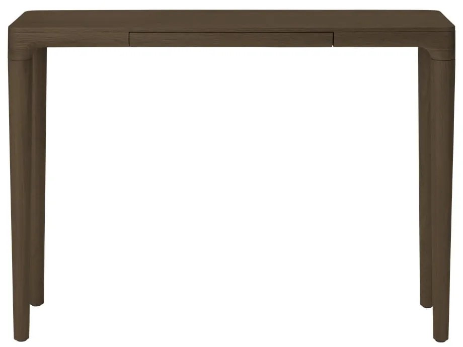 Hnedý konzolový stolík z dubového dreva 12x110 cm Heart'n'Soul – UMAGE