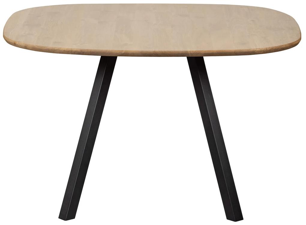 Jedálenský stôl balto 130 x 130 cm čierny MUZZA