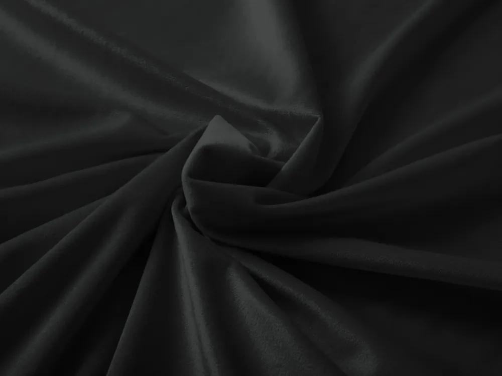 Biante Zamatový behúň na stôl Velvet Prémium SVP-014 Čiernozelený 35x140 cm