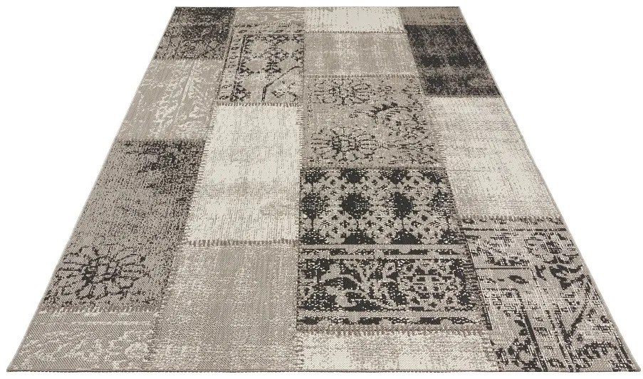 NORTHRUGS - Hanse Home koberce AKCE: 80x200 cm Kusový koberec Beach 103848 Taupe/Cream/Black – na von aj na doma - 80x200 cm