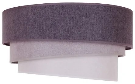 Duolla - Stropné svietidlo TRIO 1xE27/15W/230V pr. 45 cm antracit/šedá/biela