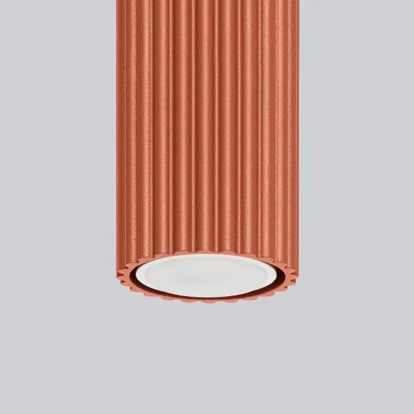 Sollux SL.1627 - Bodové svietidlo KARBON 1xGU10/10W/230V 30 cm červená