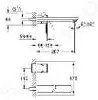 Grohe Lineare - Umývadlová batéria L pod omietku, 2-otvorová inštalácia, chróm 23444001