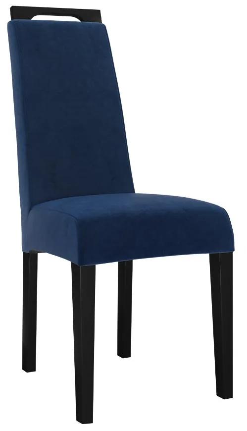 Jedálenská stolička JK79, Dostupné poťahy: Magic Velvet 2216, farebné prevedenie stoličky v dreve: čierna