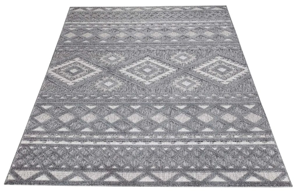 Dekorstudio Terasový koberec SANTORINI - 435 antracitový Rozmer koberca: 200x200cm