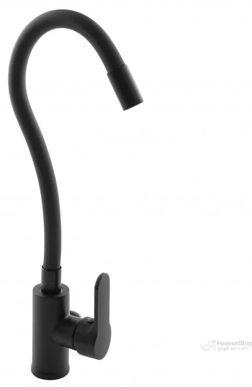 Gamma Flex 2000, stojanková drezová batéria s flexibilným ramenom, čierna matná, GMA-BFX-2000BK