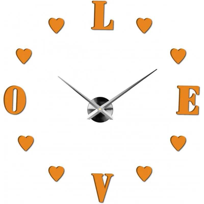 Moderné nalepovacie nástenné hodiny | 3D hodiny 12S011-Wanduhr