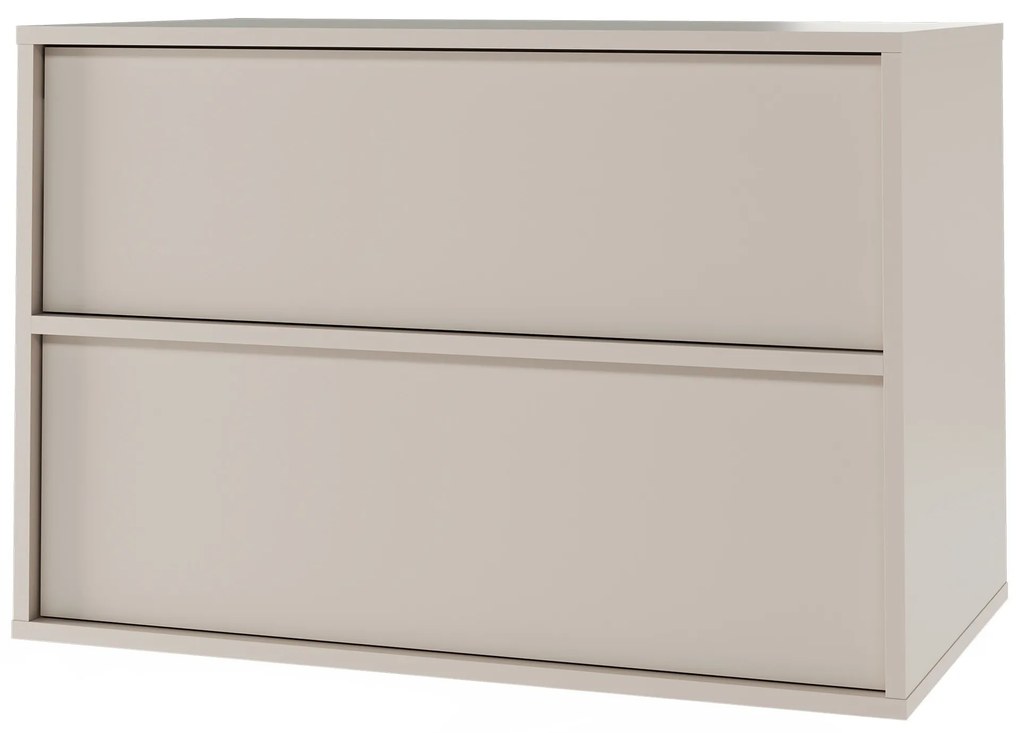 Závěsná skříňka pod umyvadlo Mossy s deskou 80 cm kašmírová