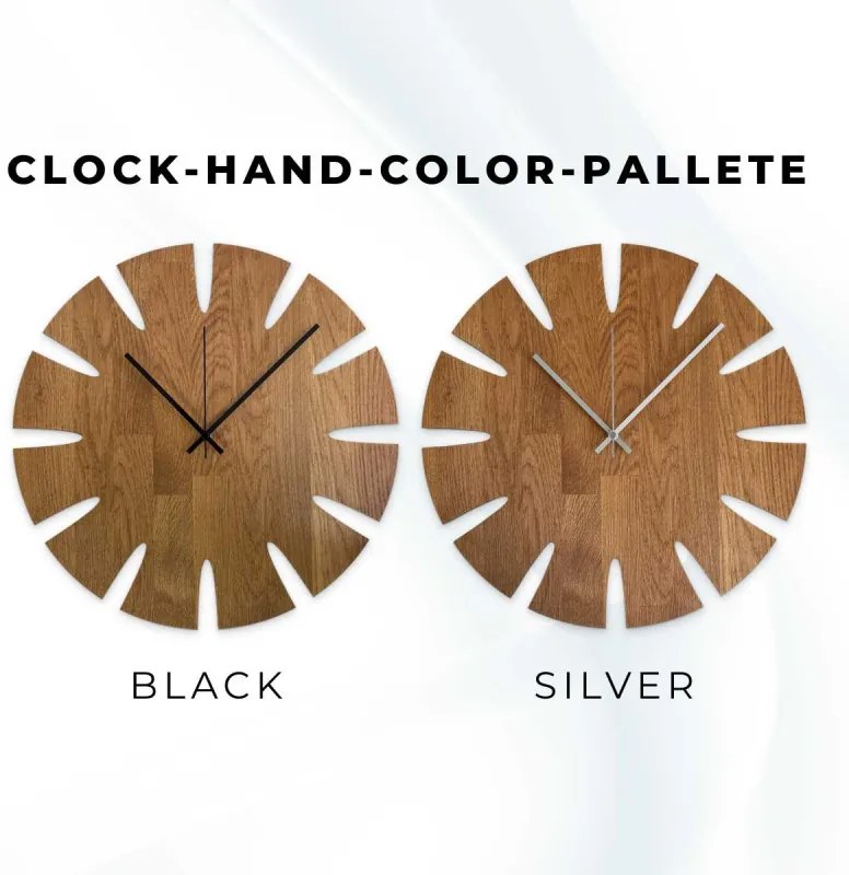 Drevené hodiny luxusný dizajn s prírodným spracovaním | SENTOP MAS014-AMBER