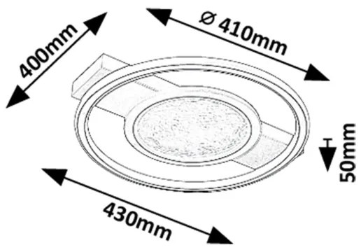 Rabalux 71377 - LED Stropné svietidlo ARANIS LED/50W/230V 3000K