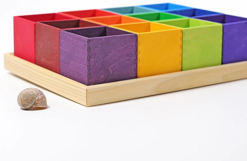 Grimm's - Farebné krabičky - triediaca pomôcka - 12 ks