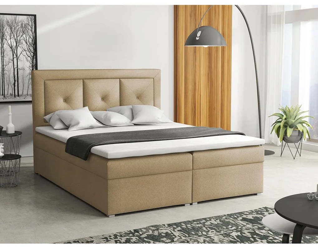 Kontinentálna posteľ Koay Plus Box, Rozmer postele: 140x200, Dostupné poťahy: Victoria 14 866