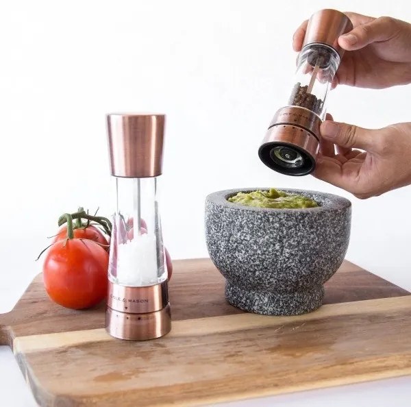 Cole&Mason - Sada mlynčekov na soľ a korenie DERWENT 2 ks 19 cm meď