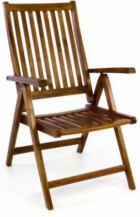 Skladacia stolička Garth z agátového dreva