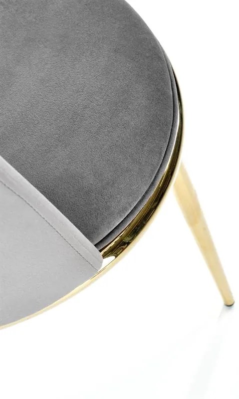 JEDÁLENSKÁ STOLIČKA KALEY ŠEDÁ BLUVEL 14 + ZLATÁ