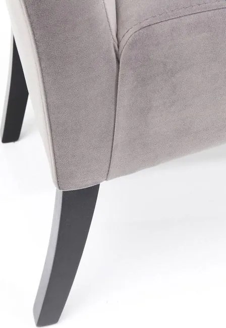 Čalúnená lavica MORENO 108x40 cm strieborno-sivá, bukové nohy