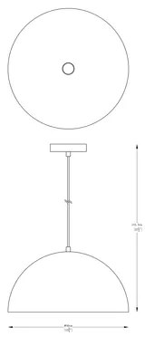 Závesná lampa matná biela VELA