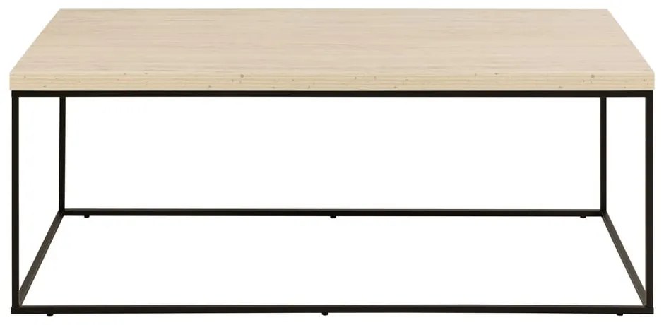 Béžový konferenčný stolík s doskou v dekore mramoru 55x110 cm Barossa – Actona