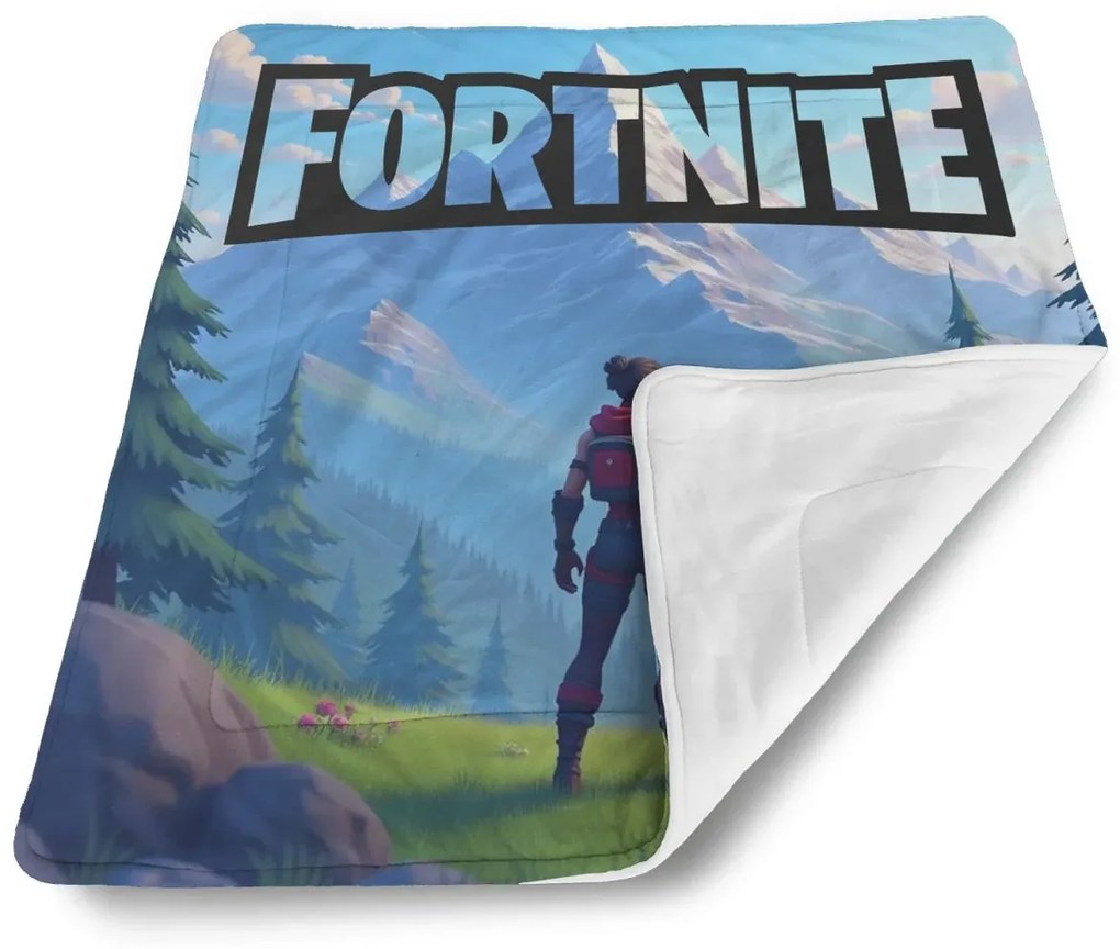 Sablio Deka pre bábätko FORTNITE Horská krajina - 80x100 cm