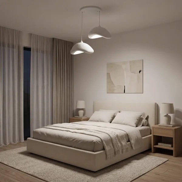 Brilagi - Závesný luster na lanku WABI SABI 2xE27/40W/230V pr. 74 cm biela