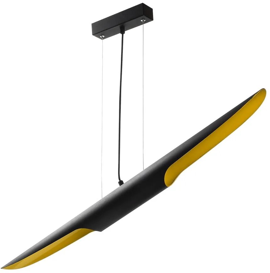 Čierne závesné svietidlo Opviq lights Efsun