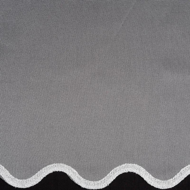 Biela záclona na krúžkoch LIZ1 s vlnkou 300x145 cm