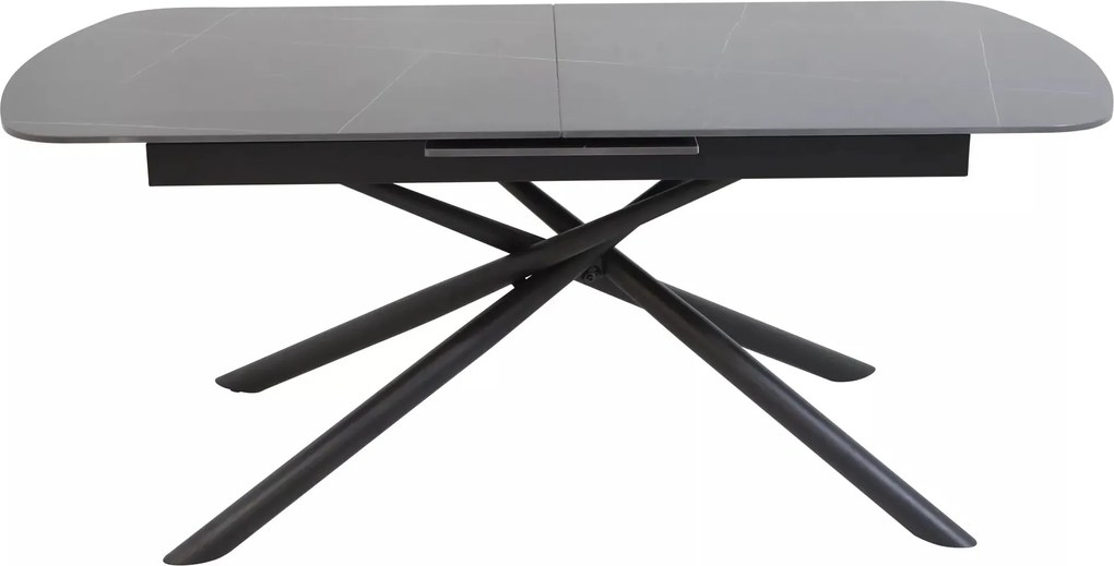 Jedálenský rozkladací stôl Vector 160/200 cm keramika čierny