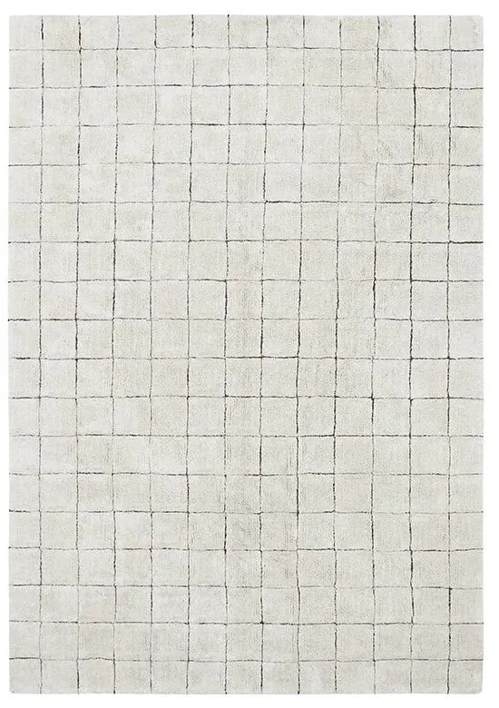 Krémový prateľný ručne tkaný bavlnený koberec 120x160 cm Mosaic – Lorena Canals