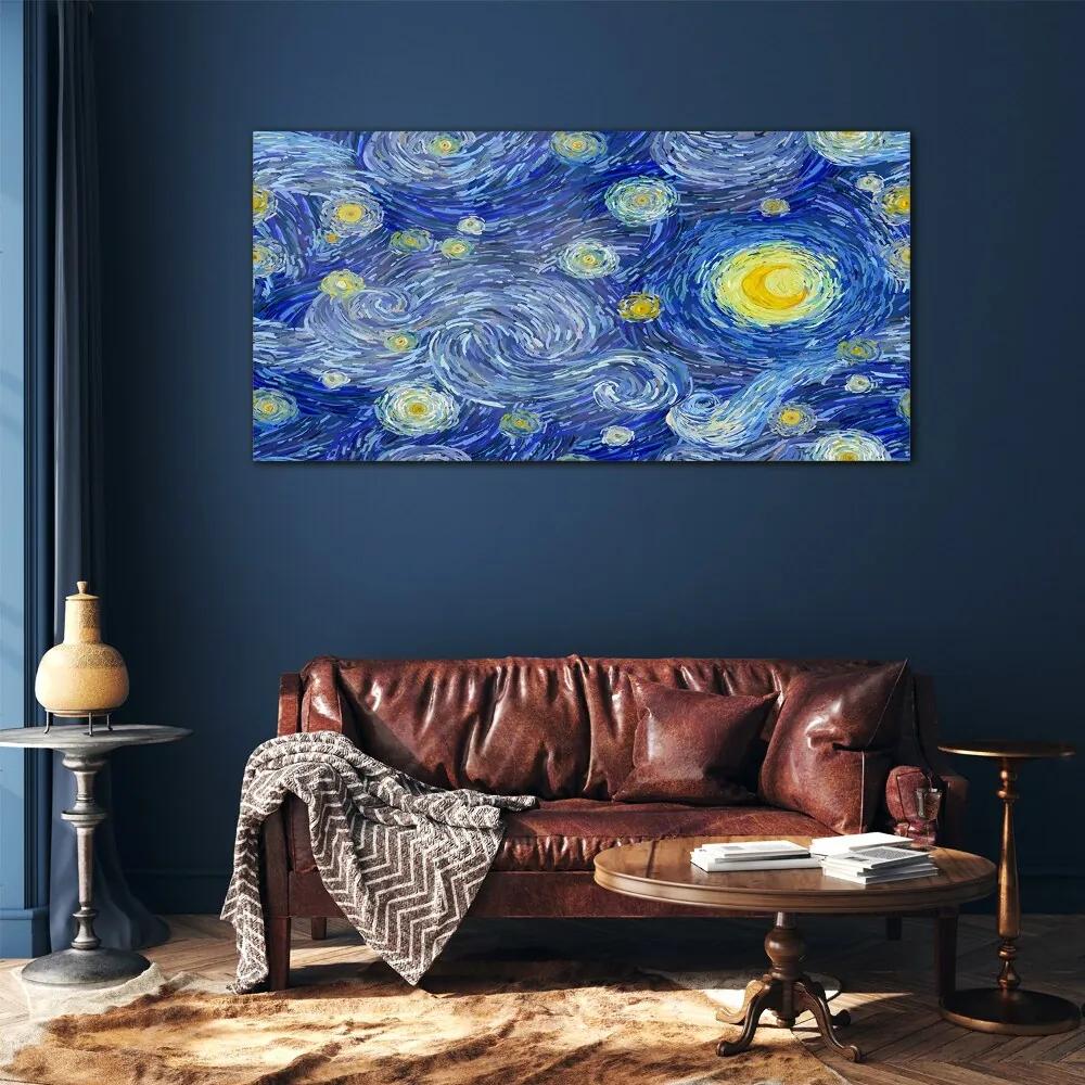 Skleneny obraz Abstrakcia nočná hviezda obloha