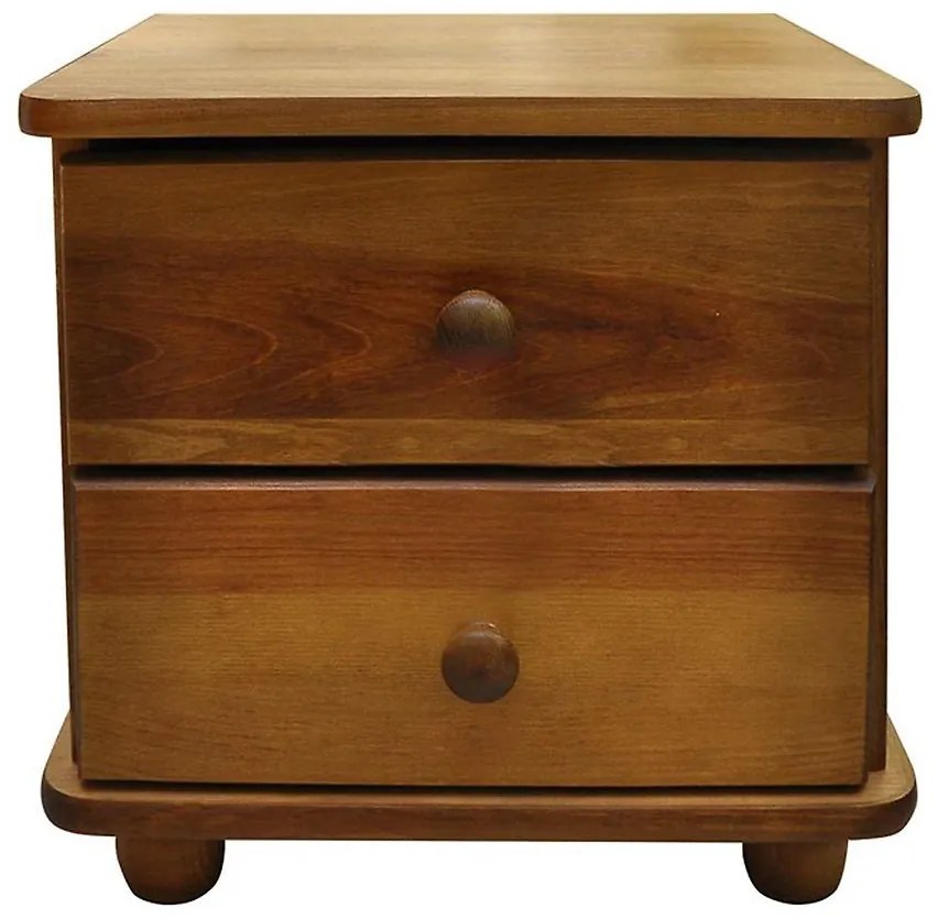 Nočný stolík 2  dub 41x37x50