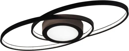 Stropné LED osvetlenie Galaxy, antracitová, oválné%
