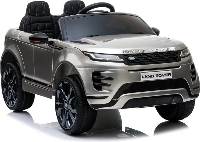 LEAN CARS Elektrické autíčko Range Rover Evoque strieborné lakované
