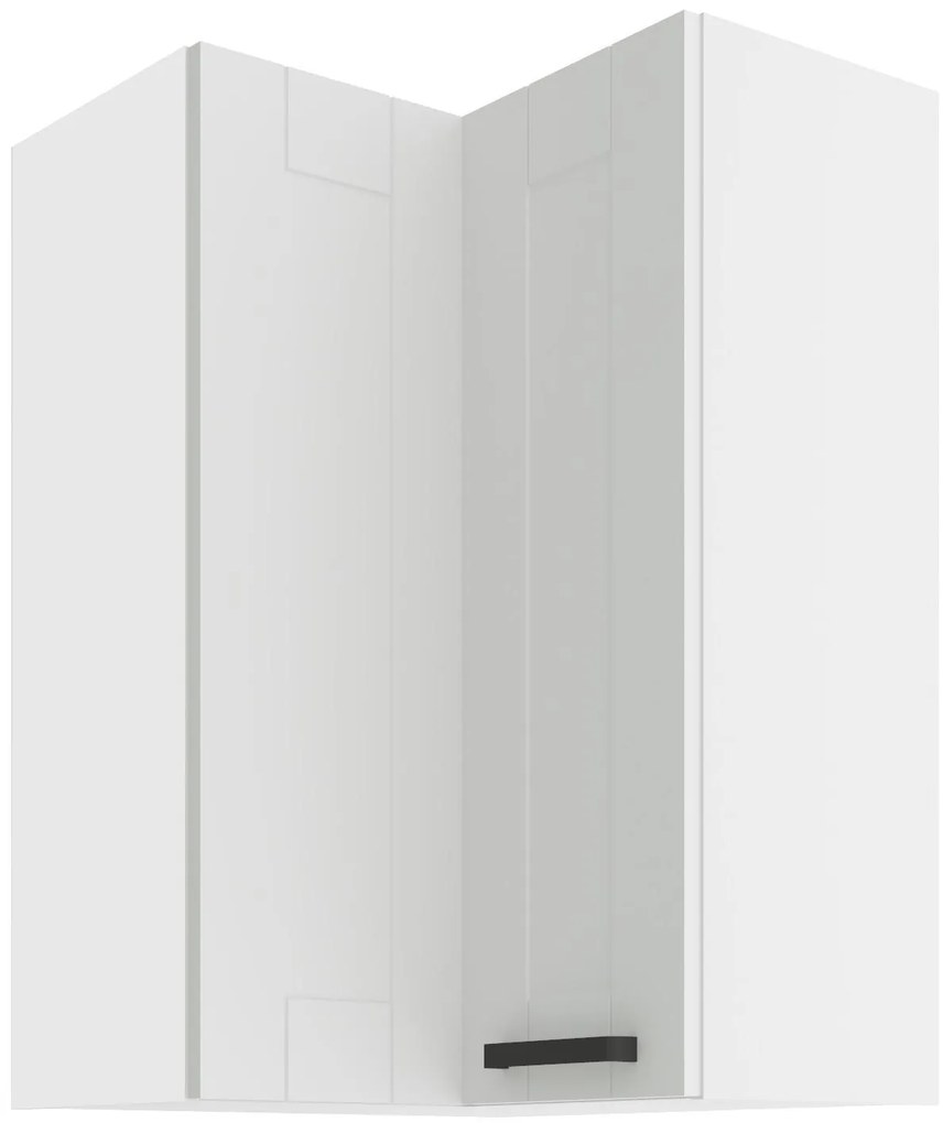 Horná rohová kuchynská skrinka Lucid 60x60 GN-90 2F (90°) (korpus: biela + front: mdf biela). Vlastná spoľahlivá doprava až k Vám domov. 1134645